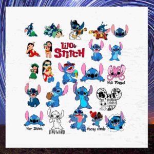 Disney Stitch SVG Bundle, Stitch bundle, Lilo cut file, Stitch clipart, Lilo svg files for silhouette, files for cricut, svg, dxf, eps, png