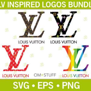 Louis Vuitton Logos Fashion SVG Bundle – Design Cut File For Silhouette, Cricut, Sublimation Svg/Png/Eps