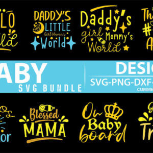 Baby SVG Bundle – 40 Designs