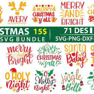 Christmas SVG Bundle – 71 Design