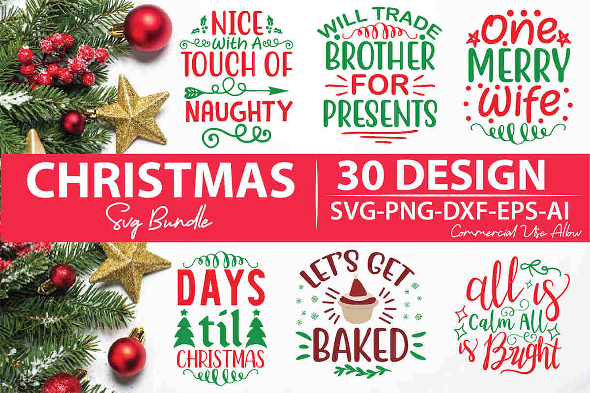 Download Christmas Svg Bundle Digitale Svg