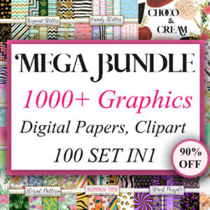 1000+ Mega Bundle Graphics, Halloween Marble Digital Papers