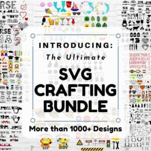 1000+ The Ultimate SVG Crafting Bundle, Christmas Giving Plate, Christmas Friends Split Monogram
