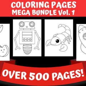 Coloring Pages Mega Bundle Vol.1