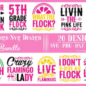 Flamingo SVG Design Bundle