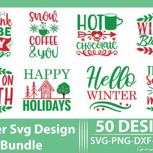 Winter SVG Designs Bundle