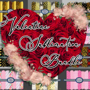 Valentine Sublimation Backgrounds Bundle
