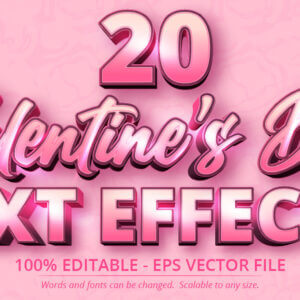 Valentine’s Day Text Effects Bundle