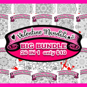 Valentine’s Mandala Big Bundle