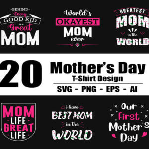 Mother’s Day T-shirt Design Bundle Vol-4